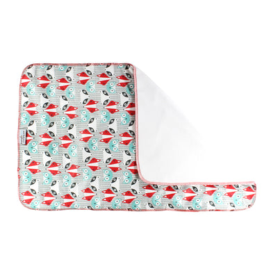 Kanga Care Changing Pad & Sheet Saver - Clyde (owls and fox print)