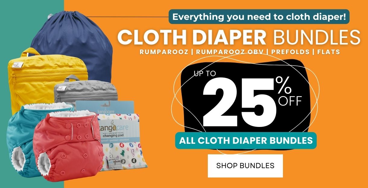 Kanga Care Cloth Diaper Bundles save up to 25% off everything you need!