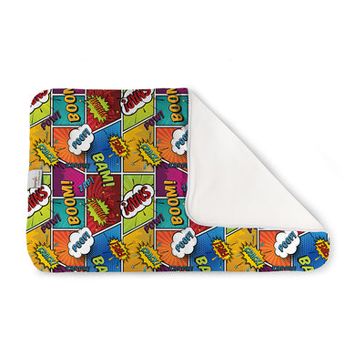 Bam print Changing Pad (comic book theme)